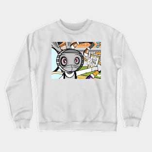 Fencing Anti-Virus Rabbit (Variant 2) Crewneck Sweatshirt